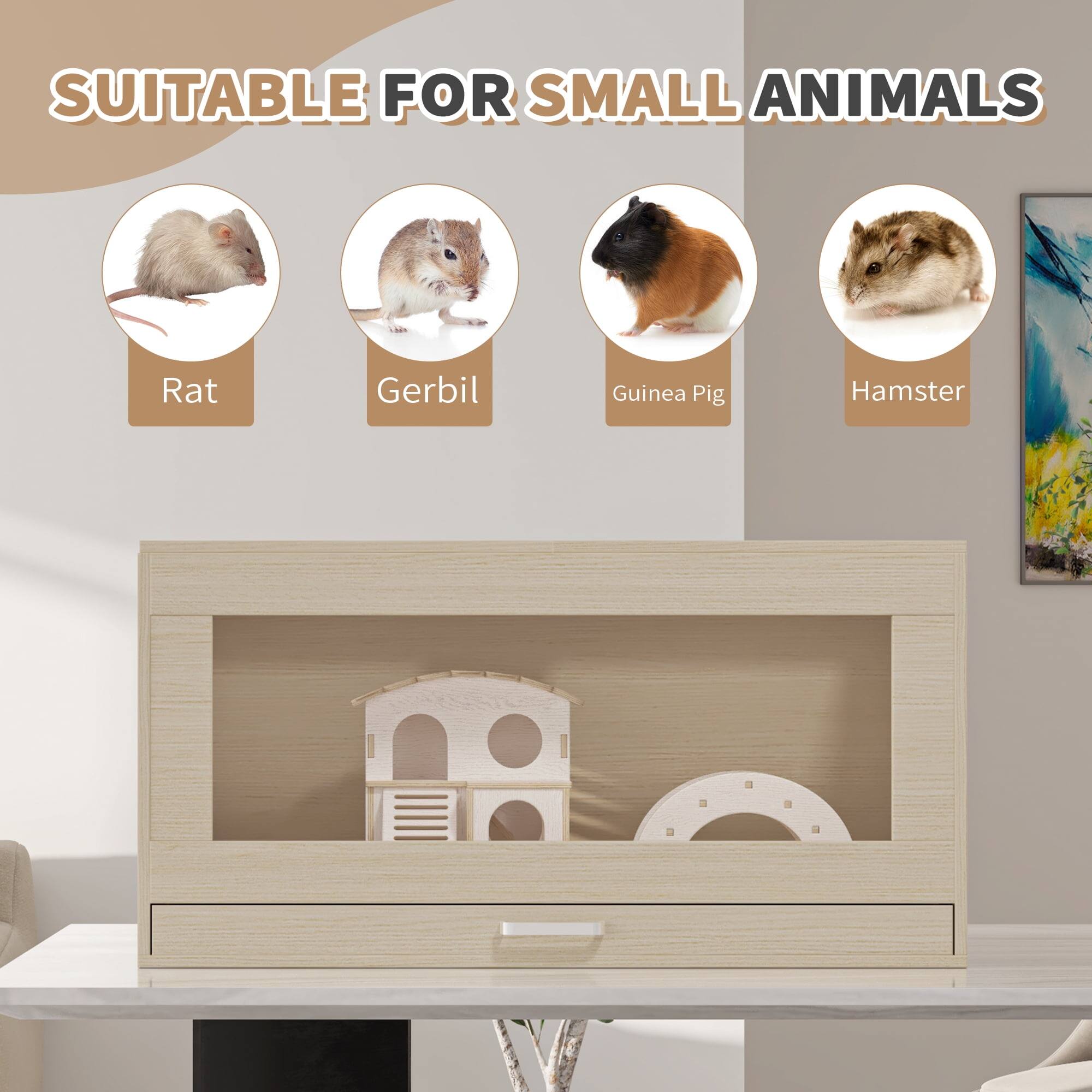 SUITABLE FOR SMALL ANIMALS

- Rat
- Gerbil
- Guinea Pig
- Hamster