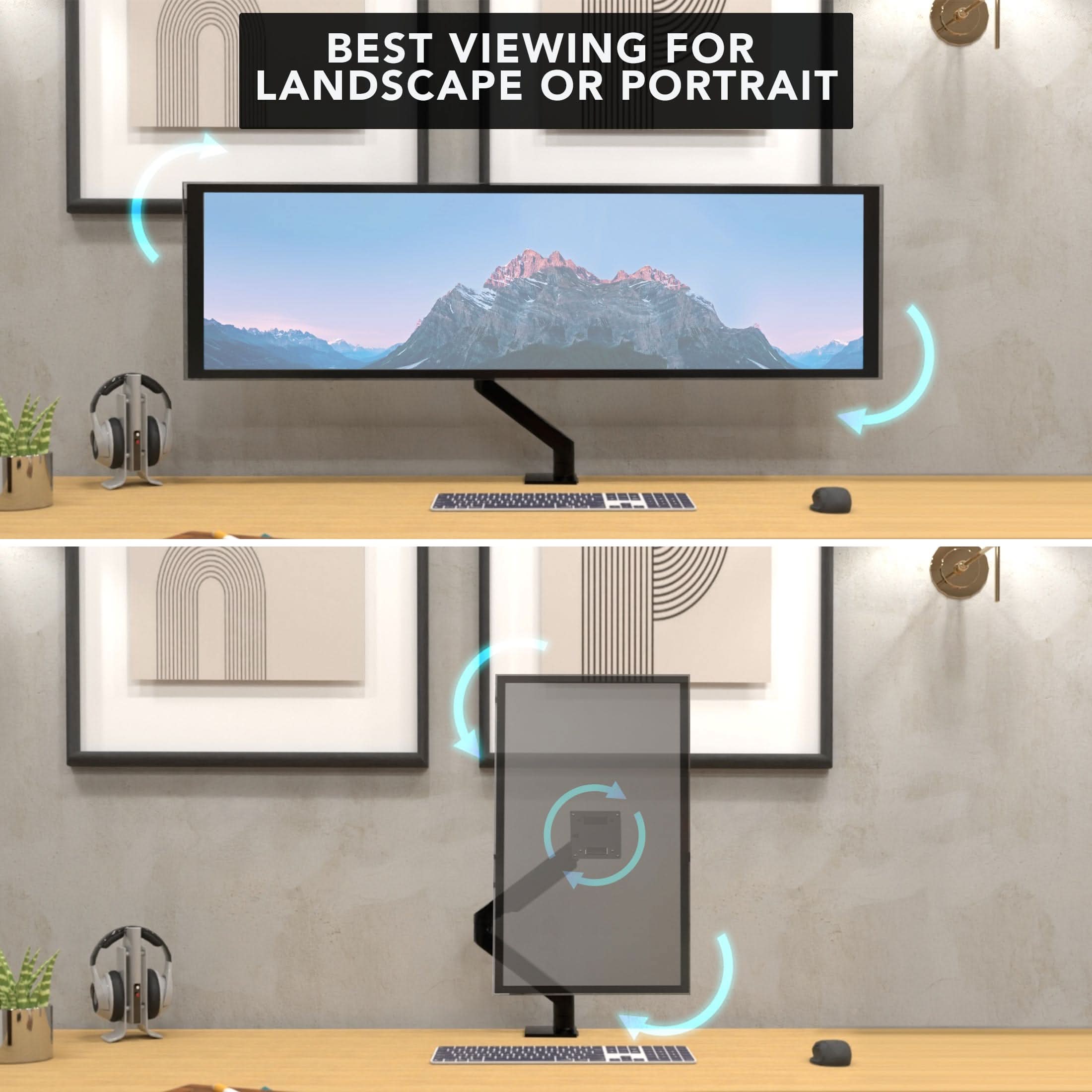 BEST VIEWING FOR LANDSCAPE OR PORTRAIT