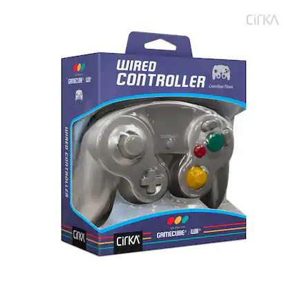 The CirkA WIRED GRIECUBE CONTROLLER Contrôleur Filaire PC WIRED CONTROLLER SARTPASCE ir Poe POUR MA GAMECUBE / WII CirKA