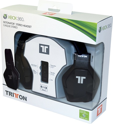 Tritton Detonator Xbox 360 Gaming Headset Headphones Only No Microphone 