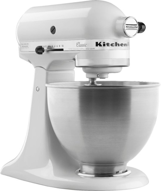 KitchenAid - Classic Series 4.5 Quart Tilt-Head Stand Mixer - K45SSWH - Blanco_2