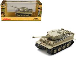 Panzerkampfwagen VI Tiger Tank #222 "German Army" 1/87 (HO) Diecast Model Car by Schuco - Light Brown