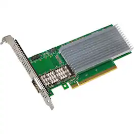 Intel - Intel® Ethernet Network Adapter E810-CQDA1 - Efficient workload-optimized performance at Ethernet speeds of 1 to - Green