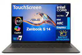 ASUS - Zenbook S 14 UX5406SA-S14.U732G1T Laptop, Ultra 7-258V, 32GB, 2TB SSD, 14.0 2.8K , Win 11 Pro - Zumaia Gray