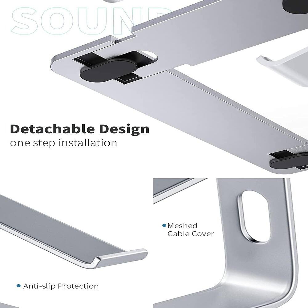 - Detachable Design
  - one step installation

- Meshed Cable Cover

- Anti-slip Protection