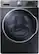 Front. Samsung - 5.6 Cu. Ft. 15-Cycle High-Efficiency Steam Front-Loading Washer - Onyx.