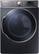 Front. Samsung - 9.5 Cu. Ft. 15-Cycle Steam Gas Dryer - Onyx.