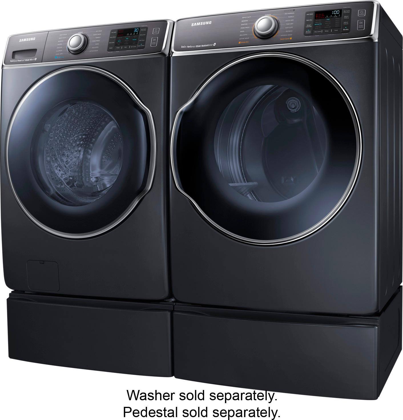 Best Buy: Samsung 9.5 Cu. Ft. 15-Cycle Steam Gas Dryer Onyx DV56H9100GG