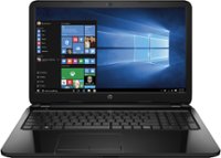Front Zoom. HP - 15.6" Touch-Screen Laptop - Intel Core i3 - 6GB Memory - 750GB Hard Drive - Black Licorice.