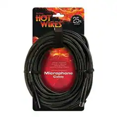 Copper Rust Cable On Stage Stands On Stage Hot Wires MC12 25 25 Feet XLR to XLR Copper ...