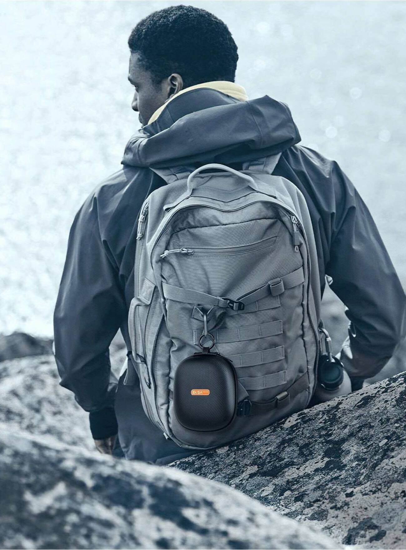 Alt View 35. EKSA Telecom - S30 AI-Powered Open-Ear Air Conduction True Wireless Headset - Black.