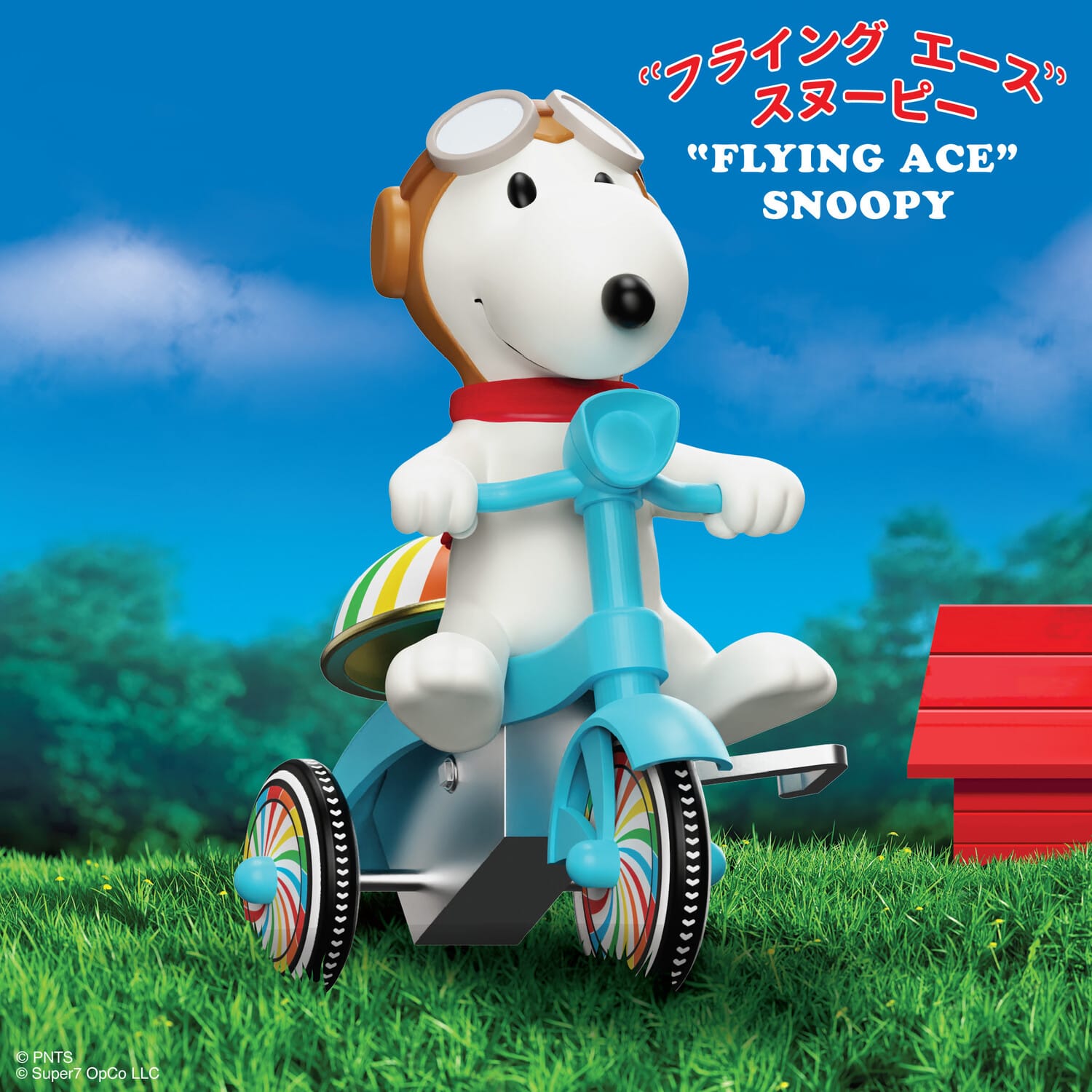 Super7 Peanuts Super Cycles Flying Ace COLLECTIBLES Multicolor