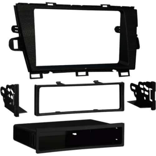Front. Metra - Dash Kit for Select 2010-2015 Toyota Prius DIN - Matte Black.