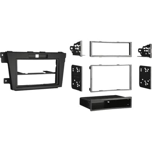 Metra - Dash Kit for Select 2010-2012 Mazda CX-7 DIN DDIN - Black - Front_Zoom