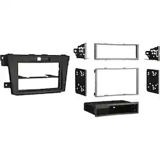 Front. Metra - Dash Kit for Select 2010-2012 Mazda CX-7 DIN DDIN - Black.