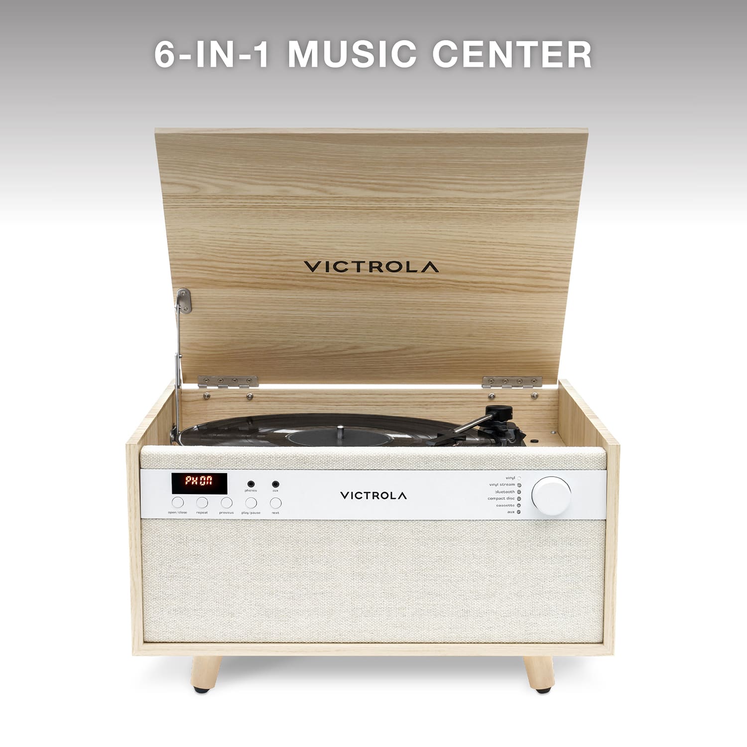 6-IN-1 MUSIC CENTER VICTROLA