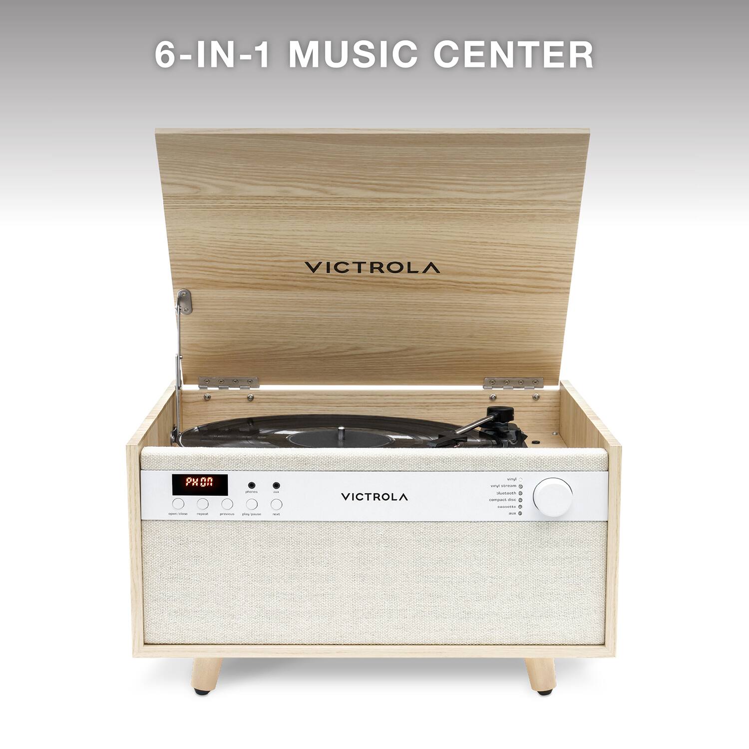 6-IN-1 MUSIC CENTER VICTROLA