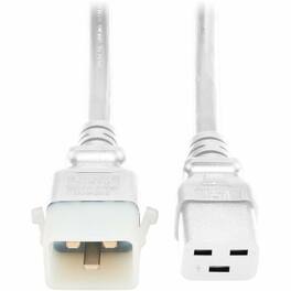 Tripp Lite - PDU POWER CORDS, C19 TO P-LOCK C20 - HEAVY-DUTY, 20A, 250V, 12 AWG, 3 FT. (0.9 M - White