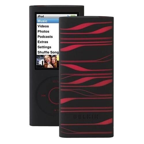 Front Standard. Belkin - Sonic Wave iPod Case - Black, Infrared.