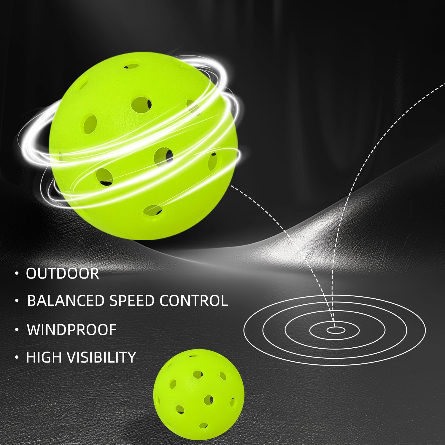 - OUTDOOR
- BALANCED SPEED CONTROL
- WINDPROOF
- HIGH VISIBILITY