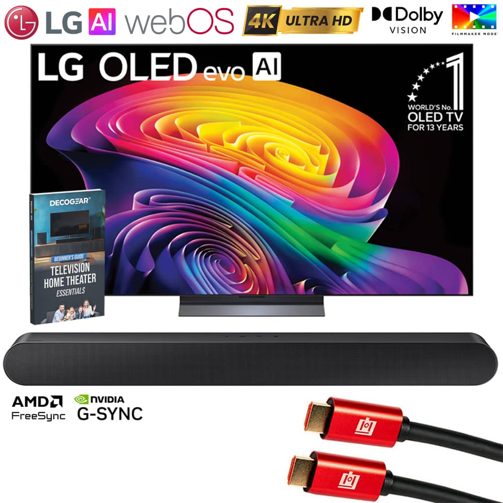 Bundle - LG - 65" OLED evo AI C6 4K Smart webOS TV (2026) + Samsung HW-S50B All-in-One Soundbar