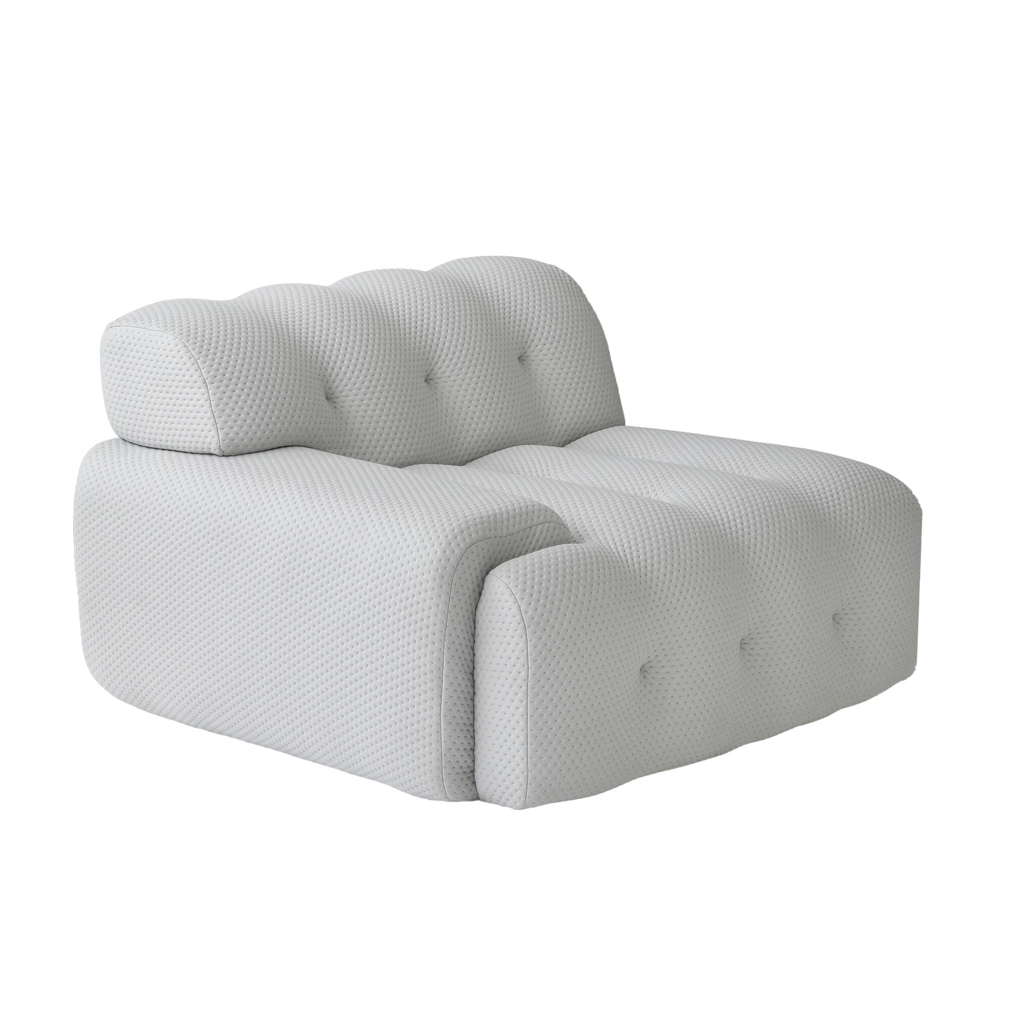 Alt View 7. Yardgrace - 102.4in Modular Sectional Couch, 2 Seats Breathable Floor Sofa, Modern Couch, Green - Grey.