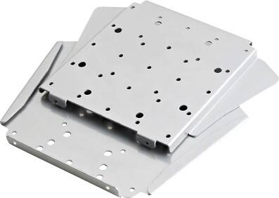 Angle Standard. Omnimount - Fixed Mount For Most 23" - 42" Flat Panel TVs - Platinum.