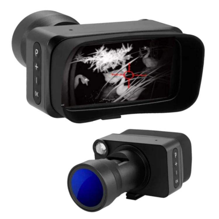 Front. Cluzine - 4K HD Infrared Night Vision Monocular with Crosshair Reticle, Outdoor Photo & Video Recording Telescope.