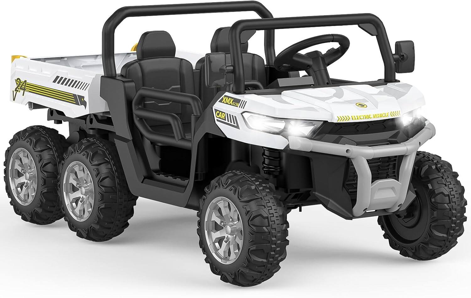 Electrodes Masters - 24v 2 Seater Ride on Car, 4WD Kids Electric Dump Truck with Parent Remote Control - Electric Vehicle price history on PriceWatchPro