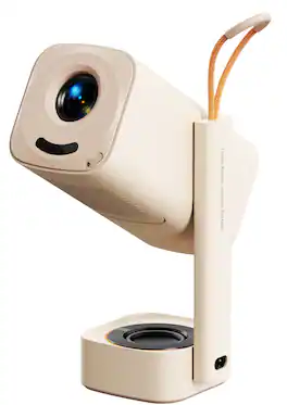 Yaber - T1 Pro Projector, Full HD, Dolby Audio, 1080P, Display Tech, Linux System, Turbo Sonic, 220 ISO, AF & Keystone - Cream