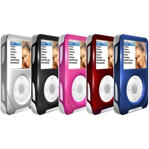 Front Standard. iSkin - evo4 Duo Carrying Case for iPod - Crimson Red.