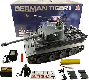 Front Standard. AGPtek - German Tiger Tank - Black, Green.