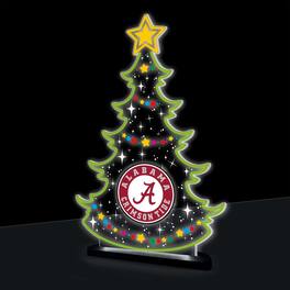 Evergreen Enterprises - Alabama Crimson Tide 10" LED Tabletop Christmas Tree Desklite Sign - Green