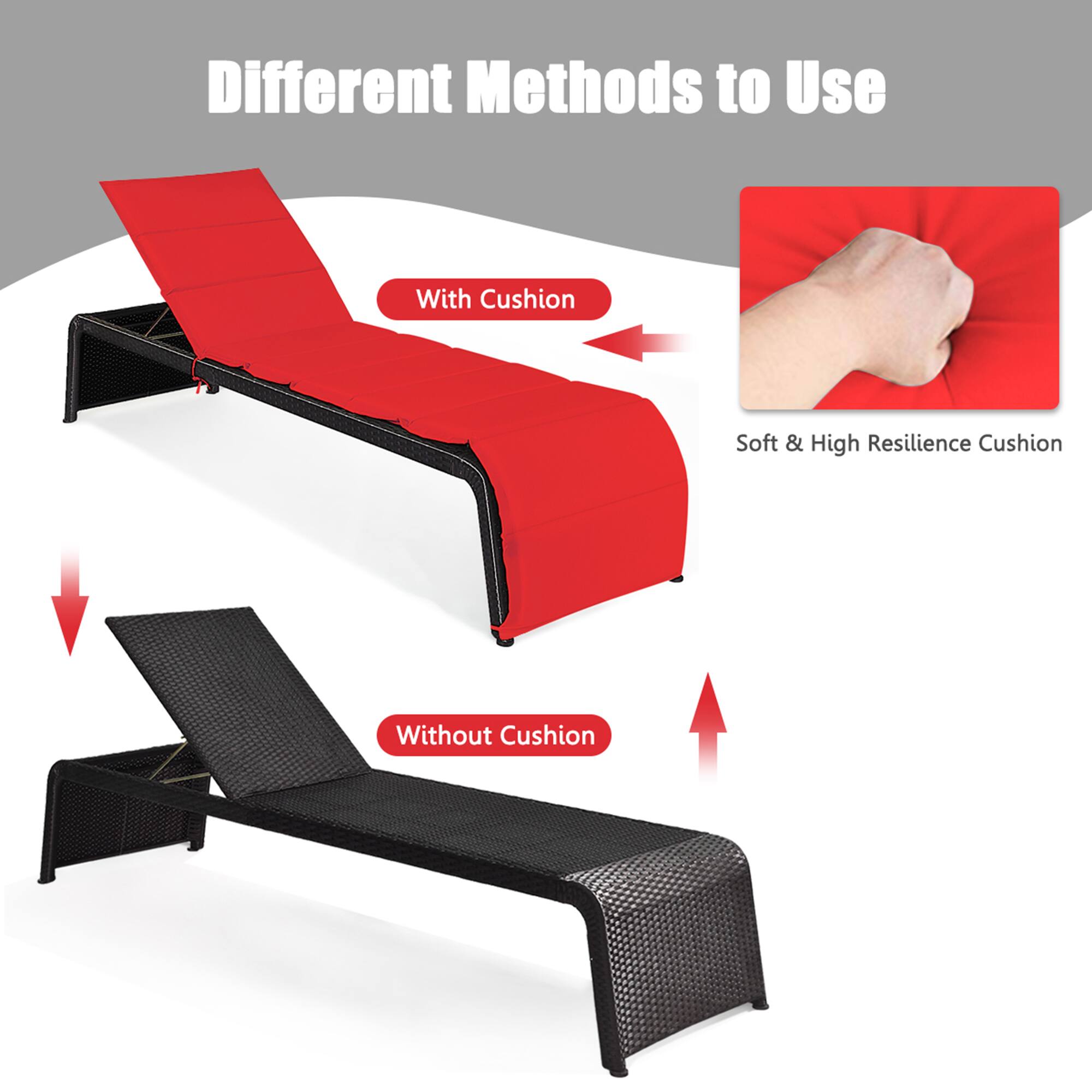 Different Methods to Use

With Cushion
Soft & High Resilience Cushion

Without Cushion