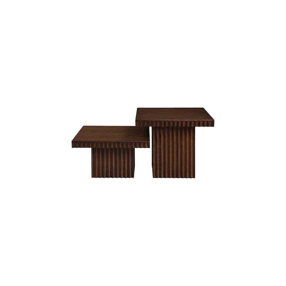 Alt View 3. Meridian Furniture - Spencer Brown Oak Veneer Coffee Table - Brown.