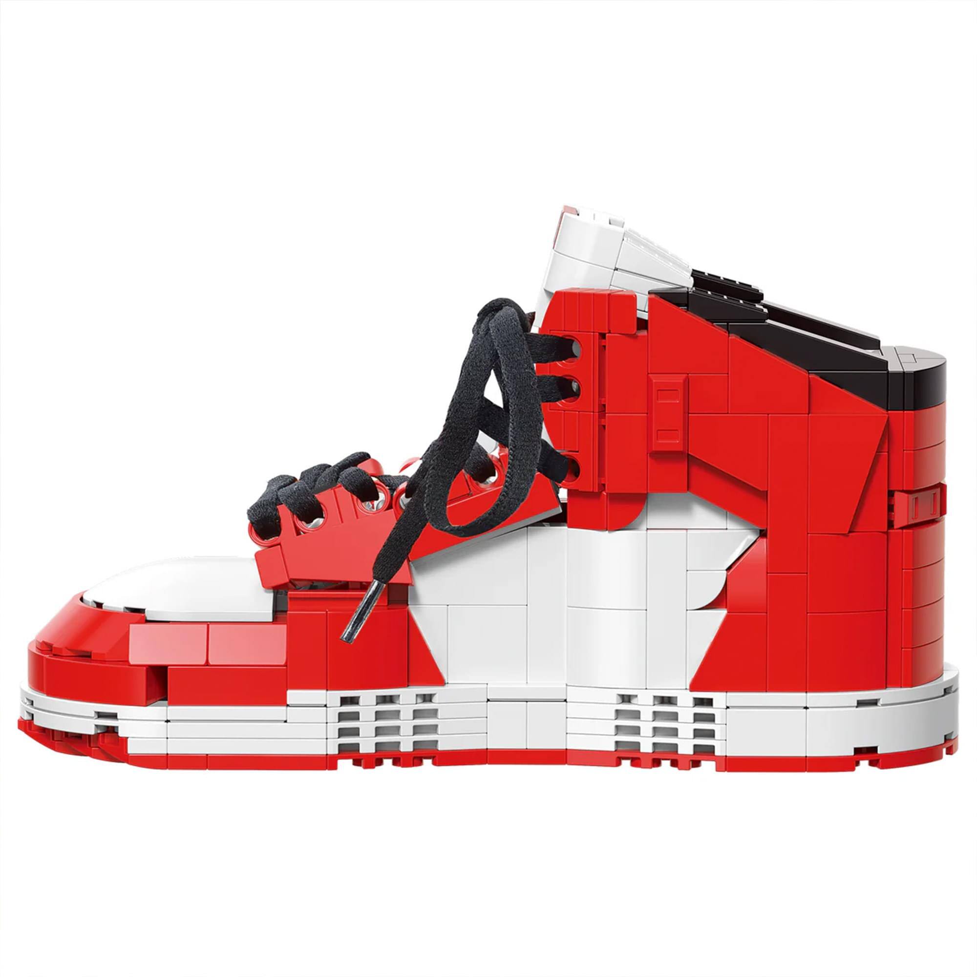 Alt View 2. Brickcraft - MTV Icon Sneaker 561-Piece Brickcraft Building Set - Red.