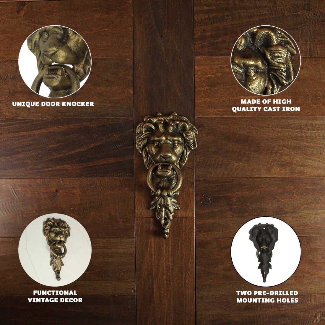 - UNIQUE DOOR KNOCKER
- MADE OF HIGH QUALITY CAST IRON
- FUNCTIONAL VINTAGE DECOR
- TWO PRE-DRILLED MOUNTING HOLES