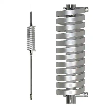 Front. Browning - Browning Br-79 15,000-watt High-performance 25 Mhz To 30 Mhz Broad-band Flat-coil Trucker Cb Antenna, 68 Inches Tall - Silver.
