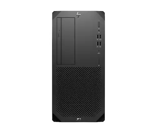 Front. HP - HP Z2 Tower G9 Workstation with 3 Yr Warranty & Wolf Pro Security NVIDIA RTX - Black.