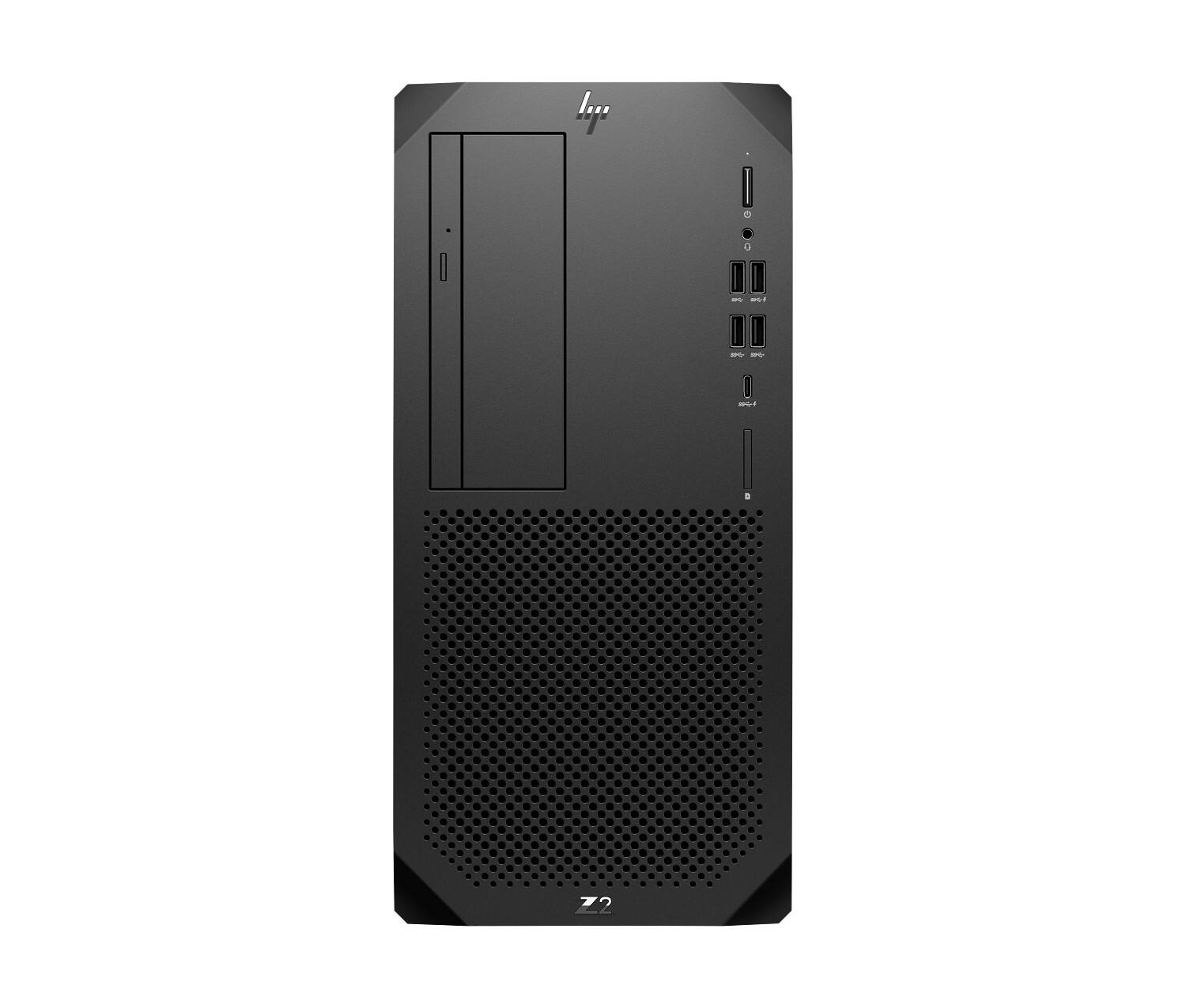 Front. HP - HP Z2 Tower G9 Workstation with 3 Yr Warranty & Wolf Pro Security NVIDIA RTX - Black.