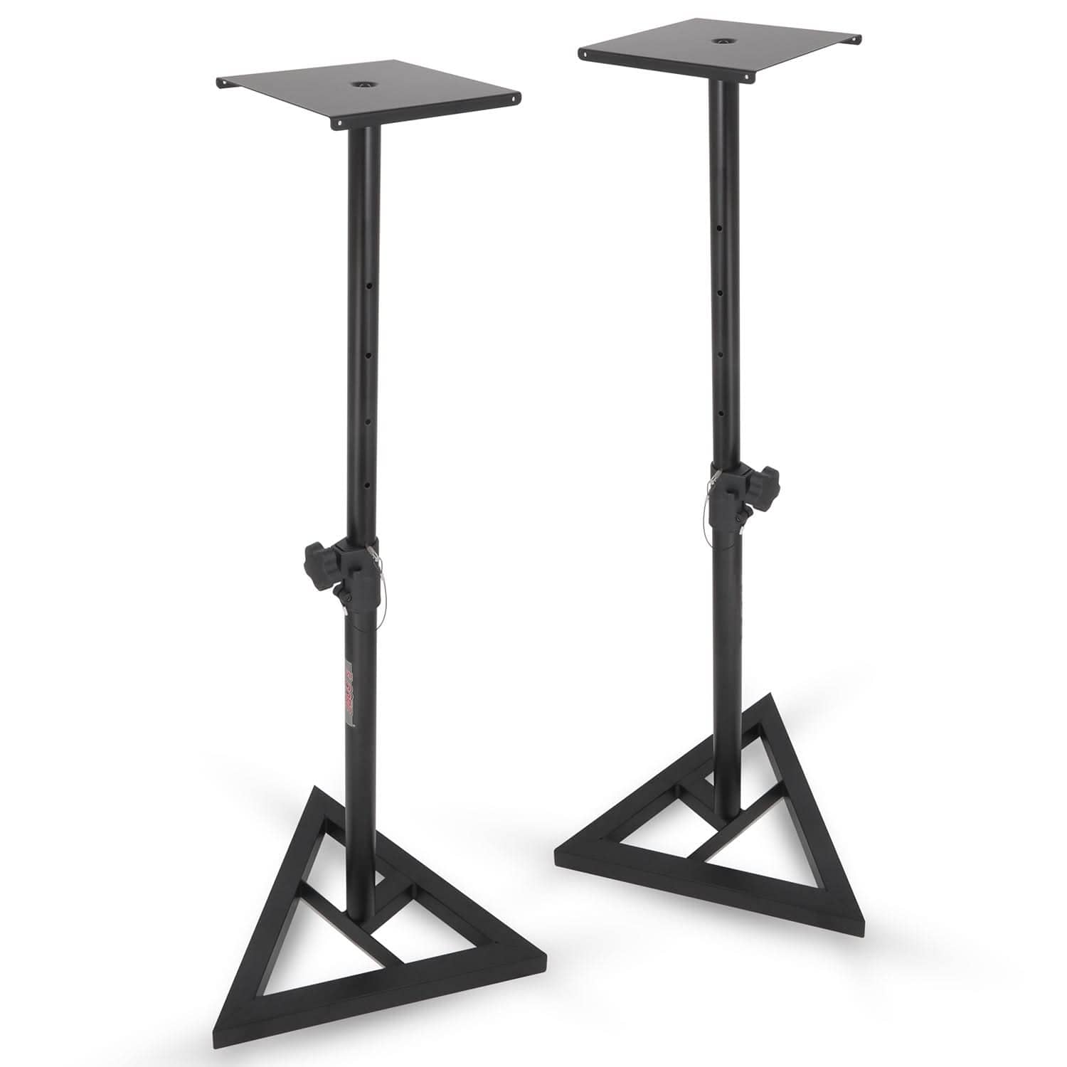 5 CORE - Speaker Stand Height Adjustable PA DJ Studio Monitor Stands w 35mm Compatible Insert - Black