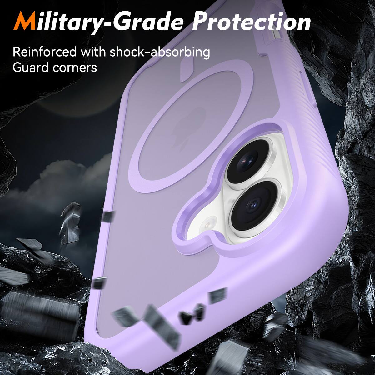 Military-Grade Protection  
Reinforced with shock-absorbing Guard corners