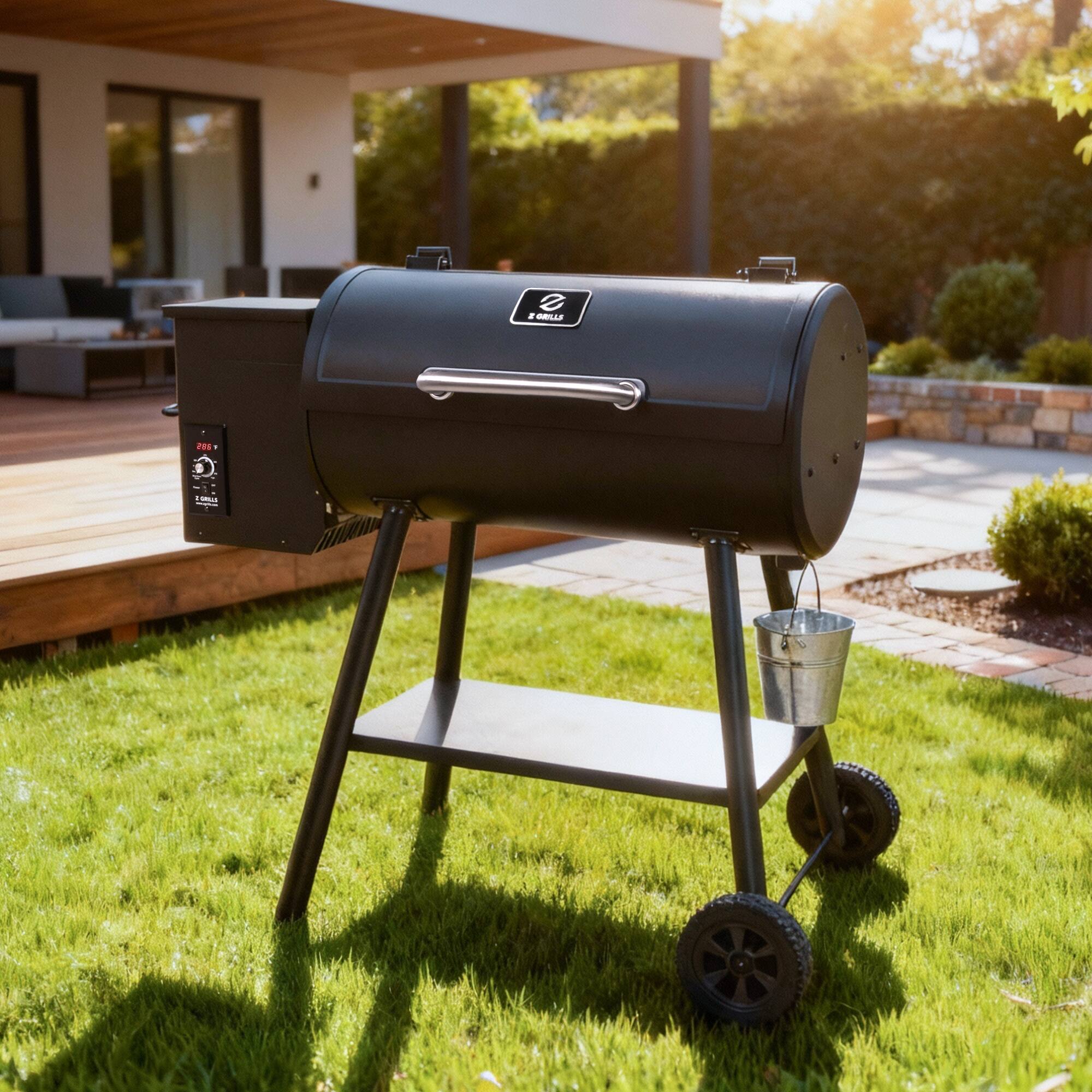 Alt View 12. Z GRILLS - BBQ Master 567 sq. in. Pellet Grill and Smoker, 8-in-1 BBQ Grill with Auto Temperature Control - Black.