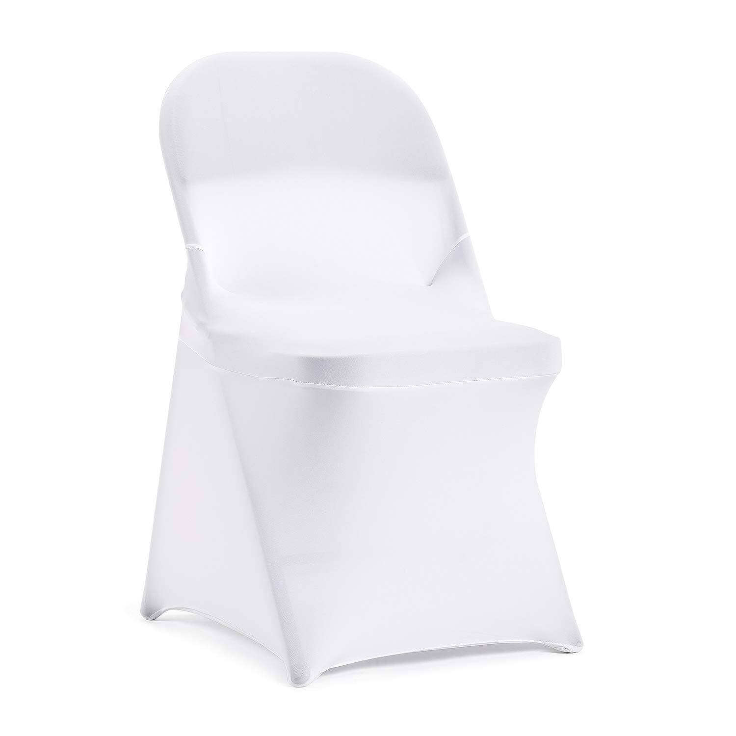 White 20 folding chair cover