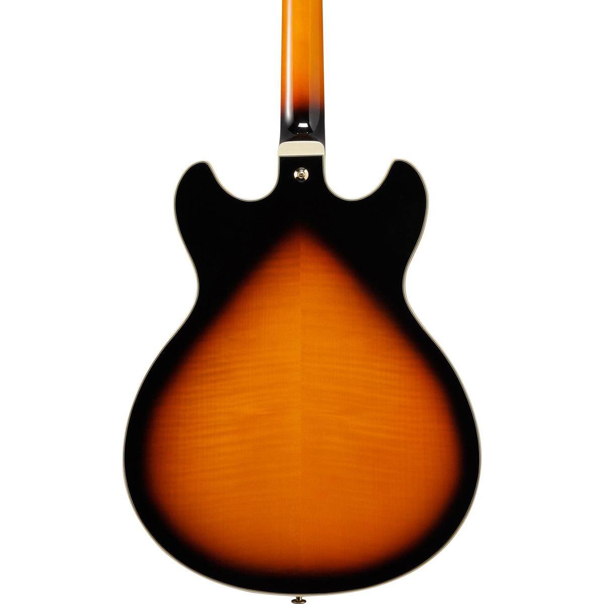 Alt View 4. Ibanez - Ibanez Artstar Series AS113 Hollow-Body Electric Guitar, Brown Sunburst.