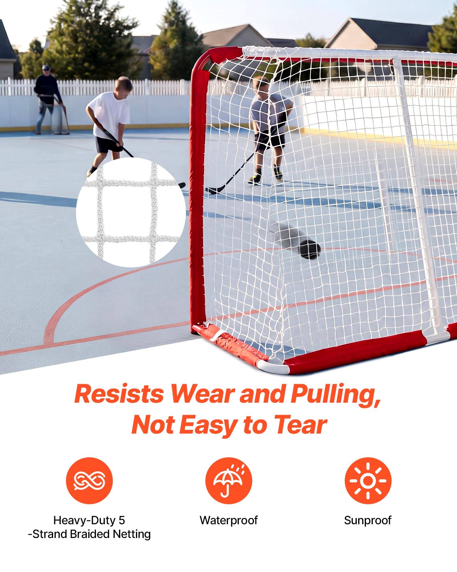 Resists Wear and Pulling, Not Easy to Tear  
Heavy-Duty 5-Strand Braided Netting  
Waterproof  
Sunproof