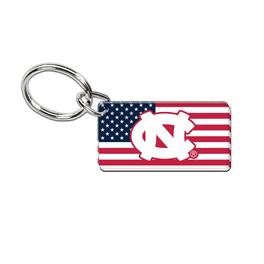 WinCraft - North Carolina Tar Heels Stars & Stripes Acrylic Key Ring - Multicolor