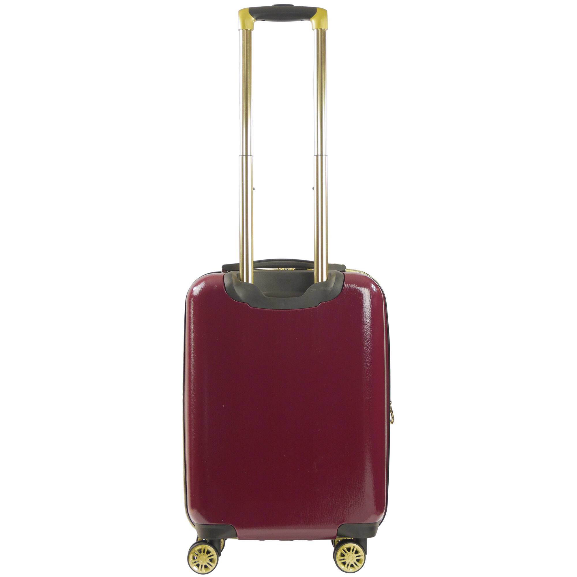 Back. Ful - WB Harry Potter Hogwart Express Hardside Printed Abs 21 Inch Luggage Burgundy - BURGUNDY.