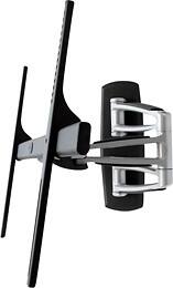Angle Standard. Atdec - Telehook Universal Full Motion Wall Mount for LED, LCD and Plasma Screens - Silver with Black trim.