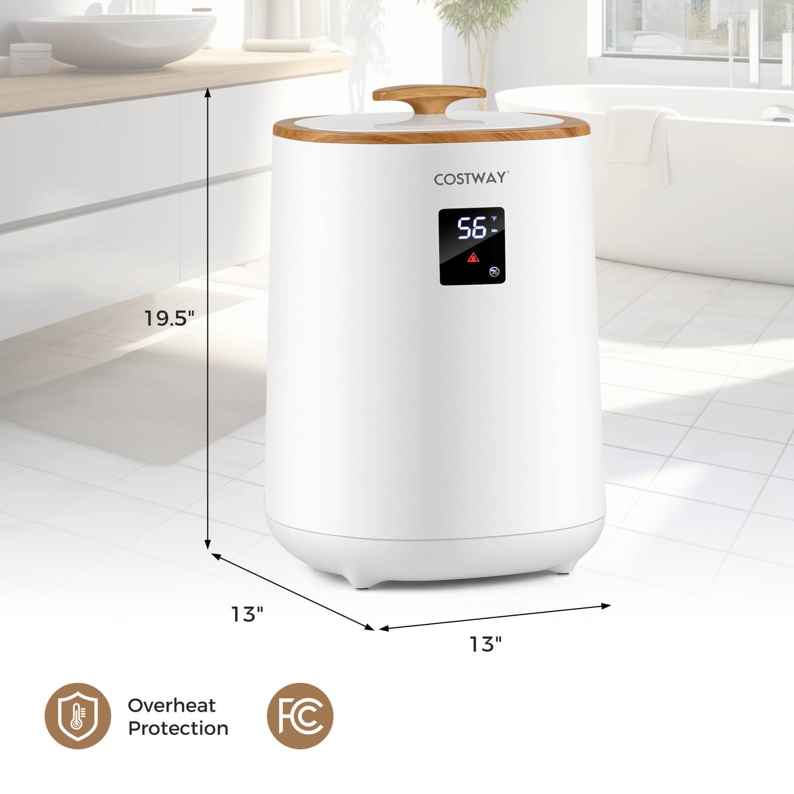 COSTWAY S6:  
2 19.5" 13" 13"  
Overheat Protection  
FC